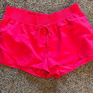 Bright pink large Old Navy swim shorts